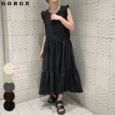 ノースリフリルVネックワンピース | GORGE