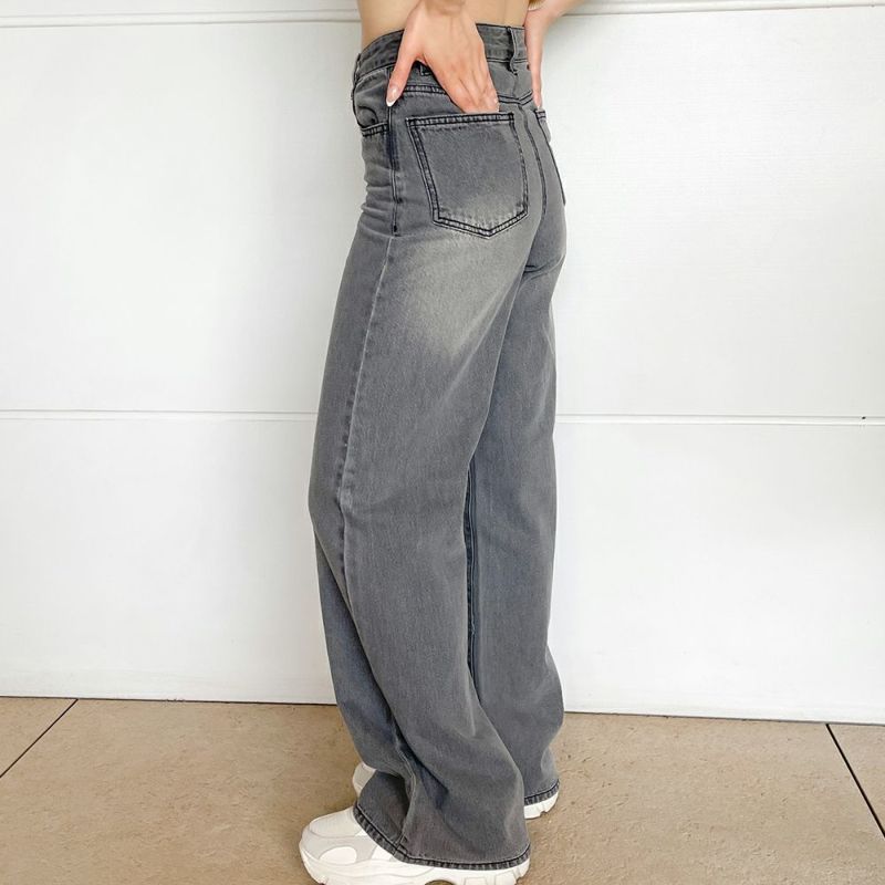 ウェーブフリンジデニムパンツ ジーンズ デニム デニムパンツ 低身長向けサイズ 選べる2タイプ