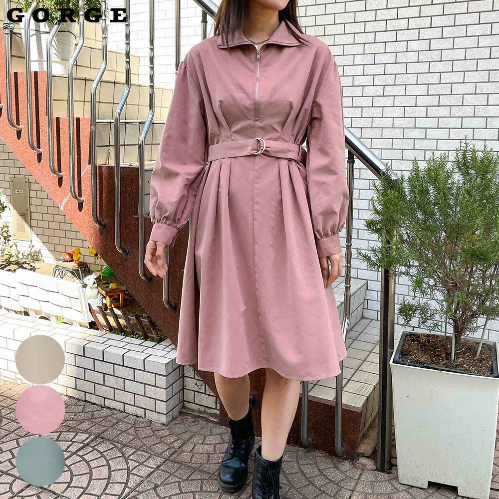 ハーフZIPチュニックワンピース | GORGE