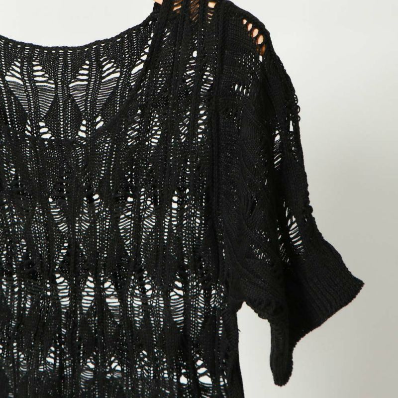 photocopieu クロシェニット 黒 38