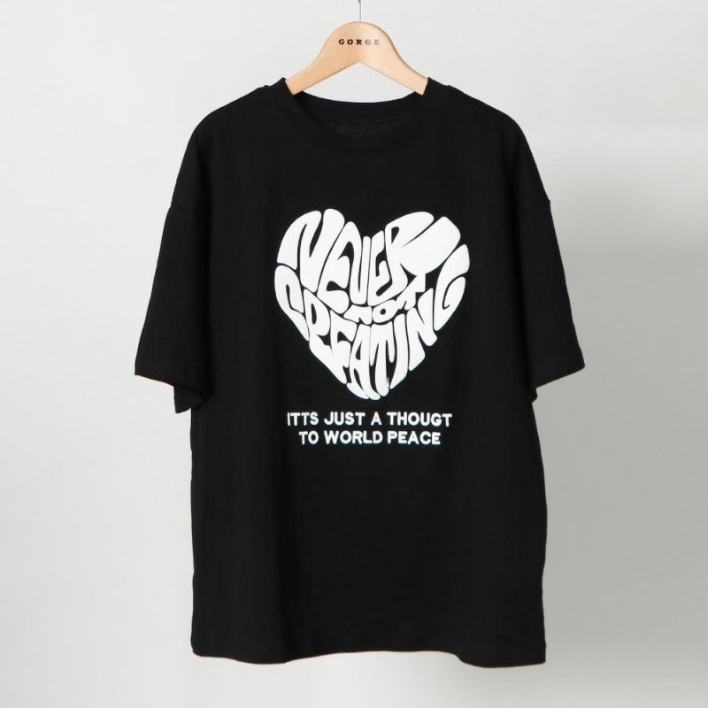 関税送料込 GLOGANG Falling Thots 半袖 ロゴ ハート Tシャツ Amazon | I Love (ハート) SG Tシャツ | Tシャツ・カットソー 通販