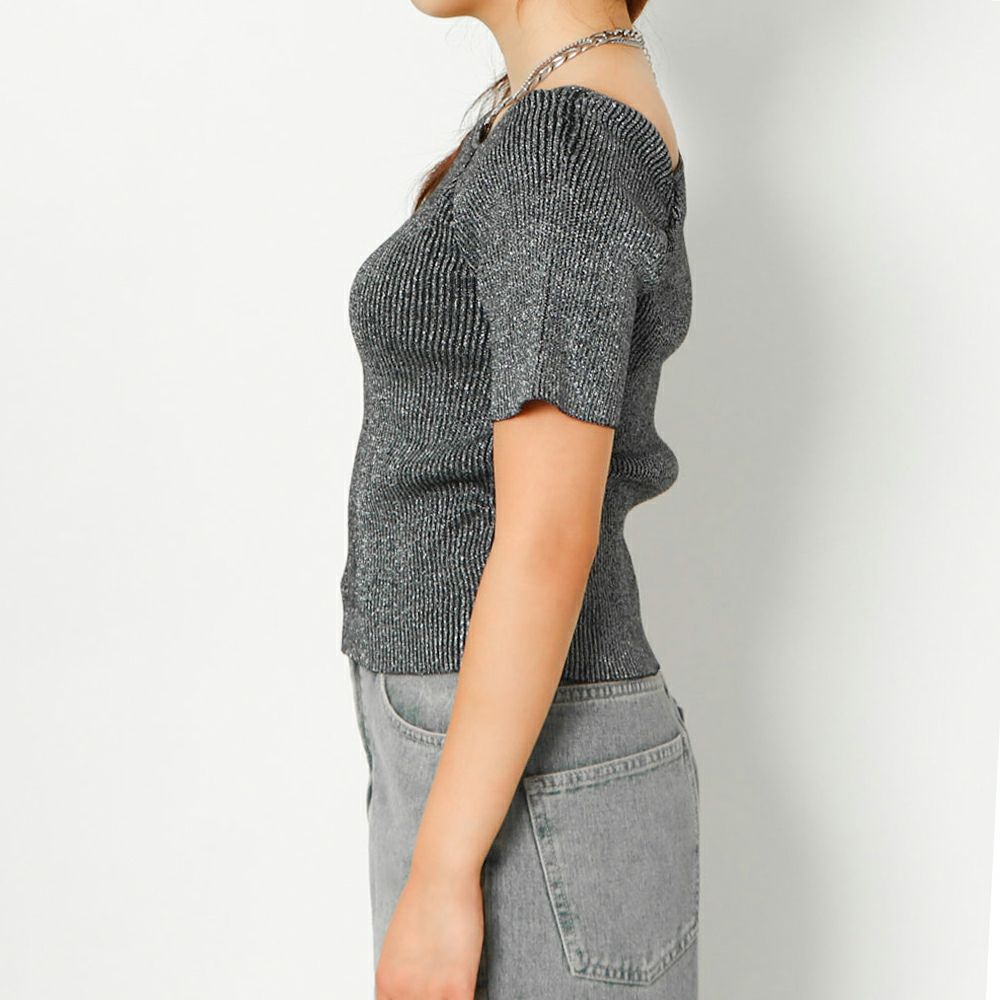 アシメギャザーニットプルオーバー | GORGE