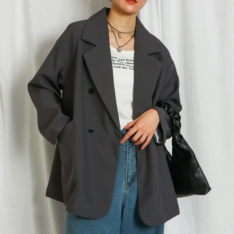 美品✨ UJOH サイドカット テーラードジャケット 日本製 グレージュ L UJOH ジャケット テーラードジャケット 「UJOH/ウジョー