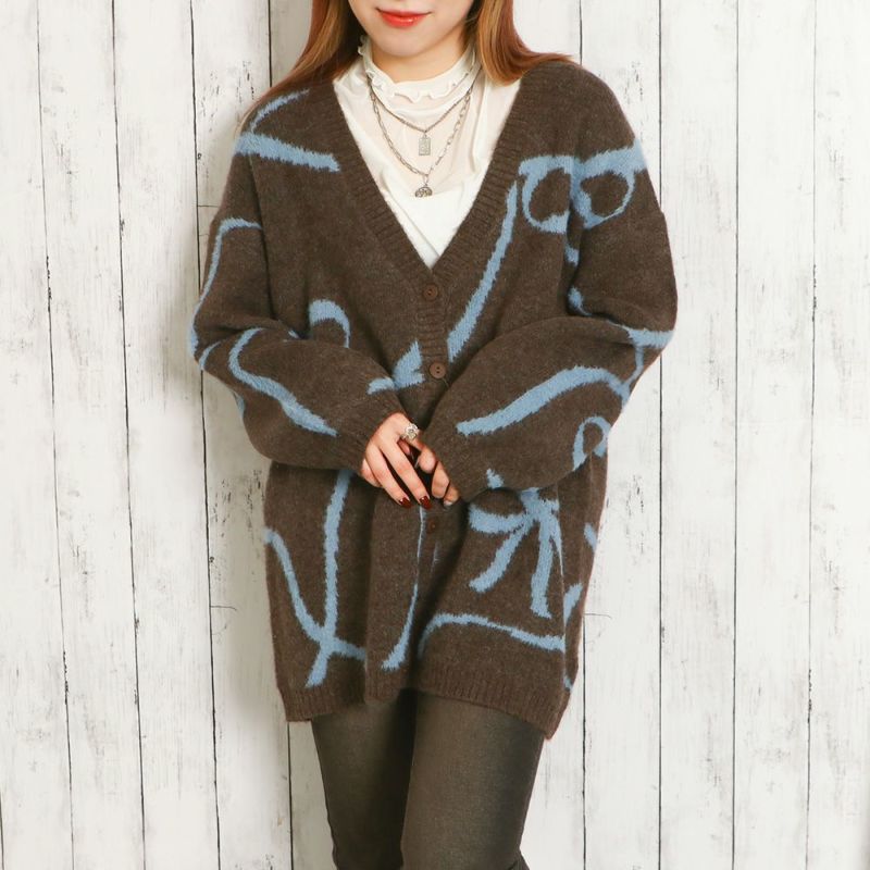 GUCCI GGボタンリボンカーディガン GUCCI GGボタンリボンカーディガン