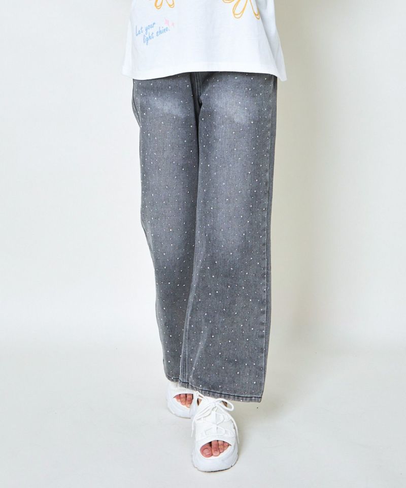【grancy】ラインストーンパンツ GRANCY（グランシー）の「【GRANCY】LinestoneDesign