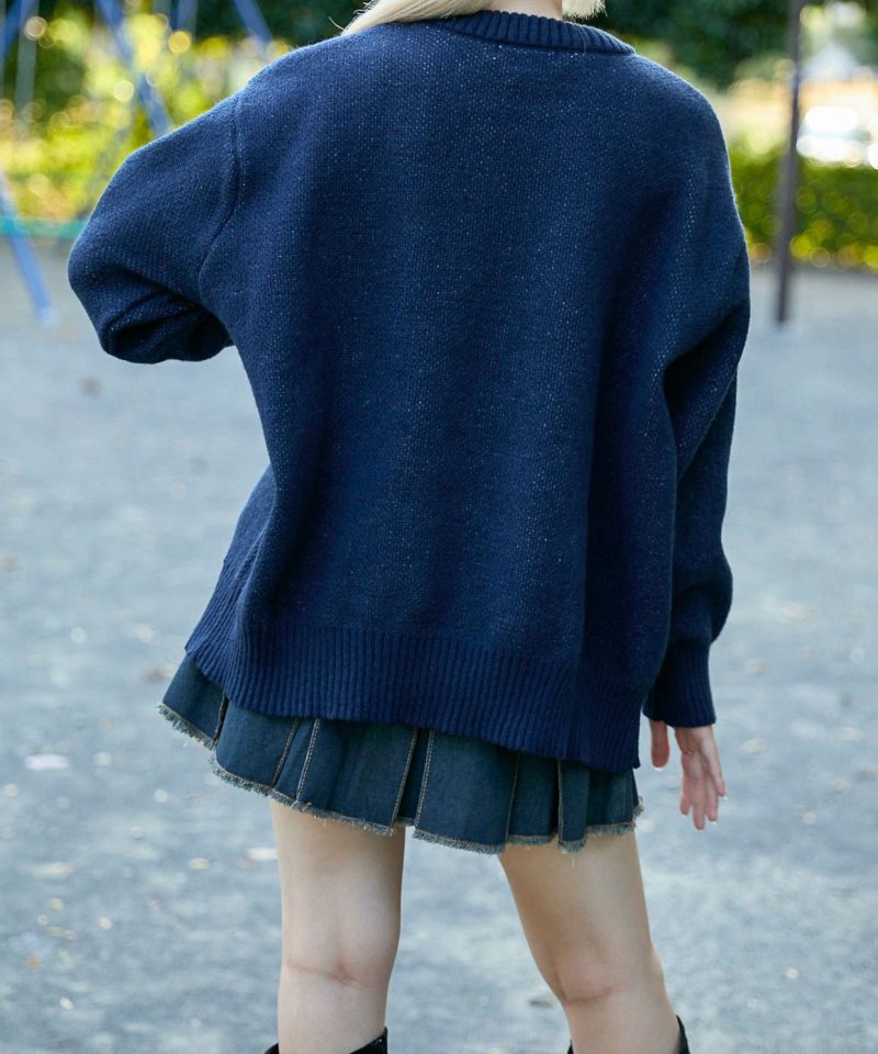 USAフラッグ×オーバーシルエット》レディース ニット セーター