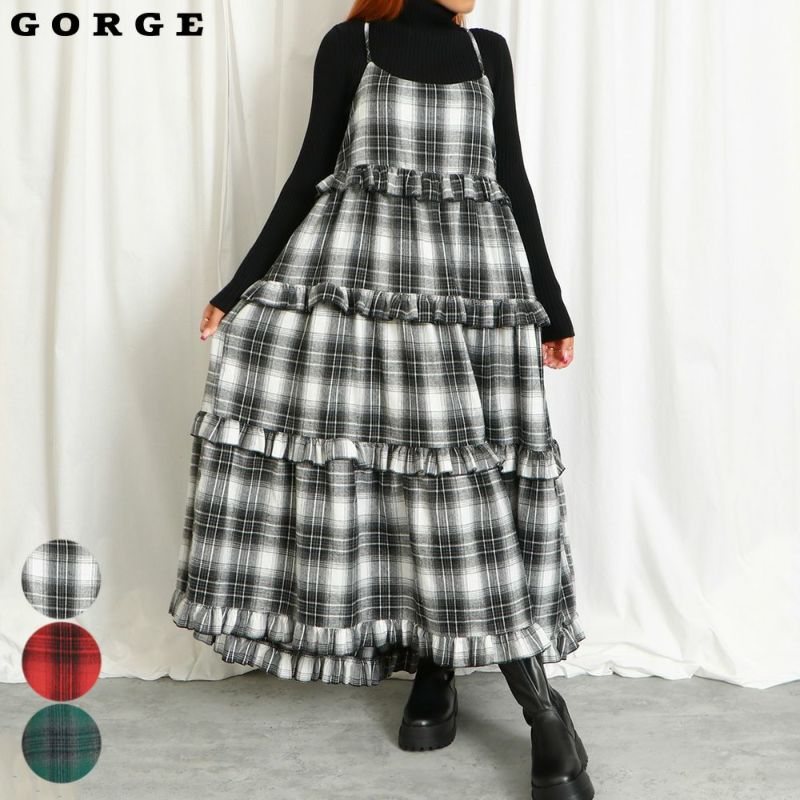 【正規品直輸入】 チェックティアードワンピース | GORGE 犬服・アクセサリー