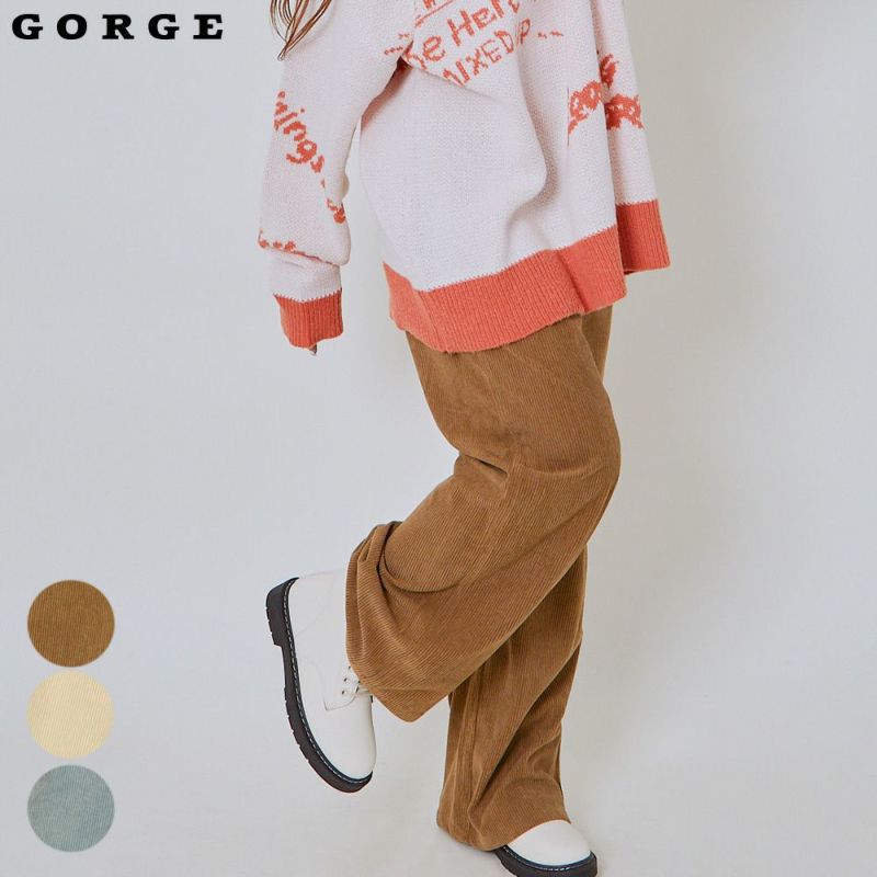 gorge コーデュロイパンツ 楽天市場】GORGE コーデュロイカーゴパンツ パンツ・ズボン