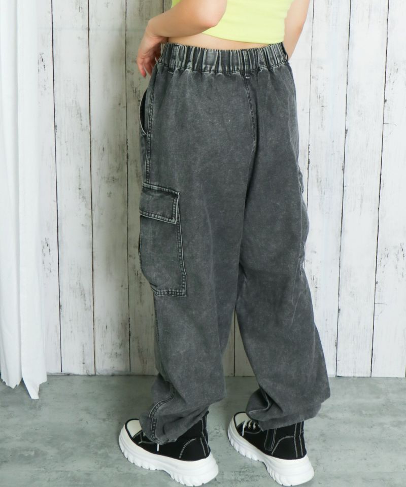 デニム・ジーパン HUECLOSET Diagonal Big Cargo Denim Pants MAISON SPECIAL ジーンズ 「UNISEX」Big Pocket 2WAY Baggy