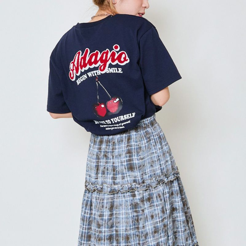 【サル（同封NG）】　りょくみ　パンツ　Tシャツ チェリーサガラTシャツ | GORGE