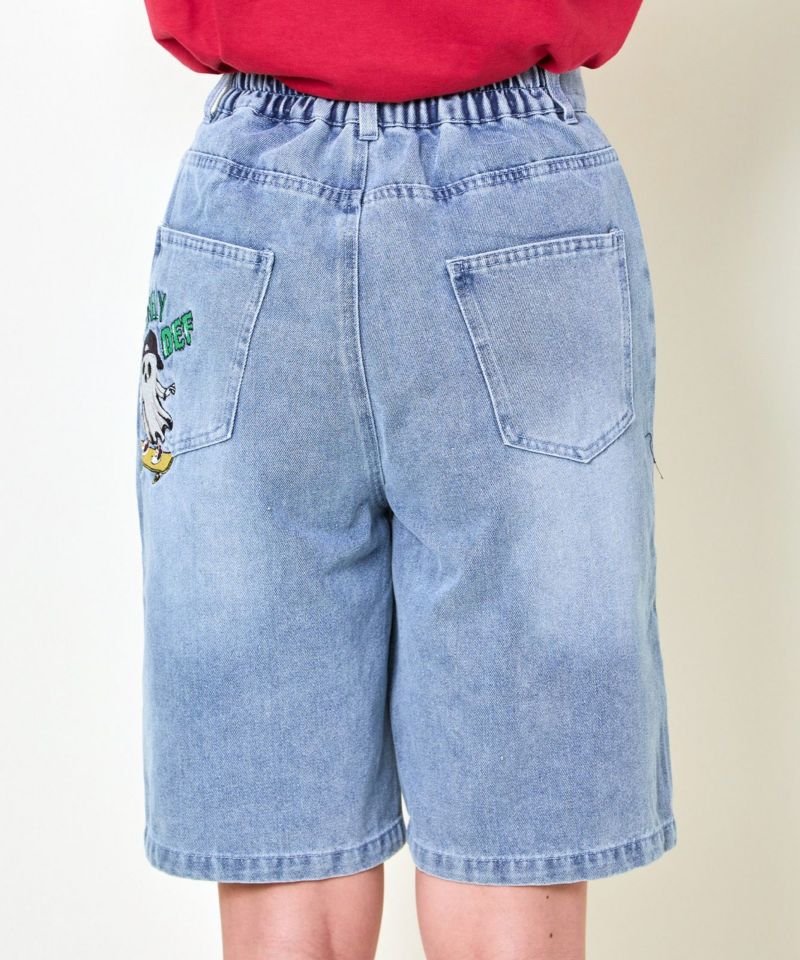 デニム刺繍ハーフパンツ | GORGE