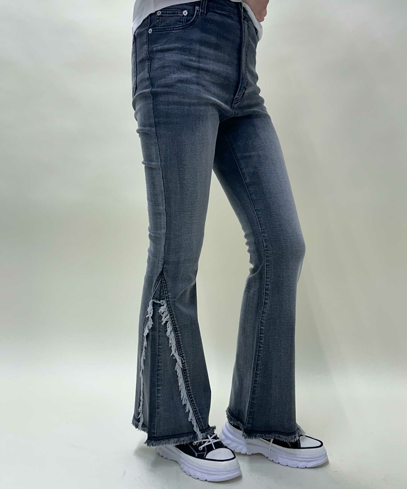 デニムフリンジフレアパンツ | GORGE