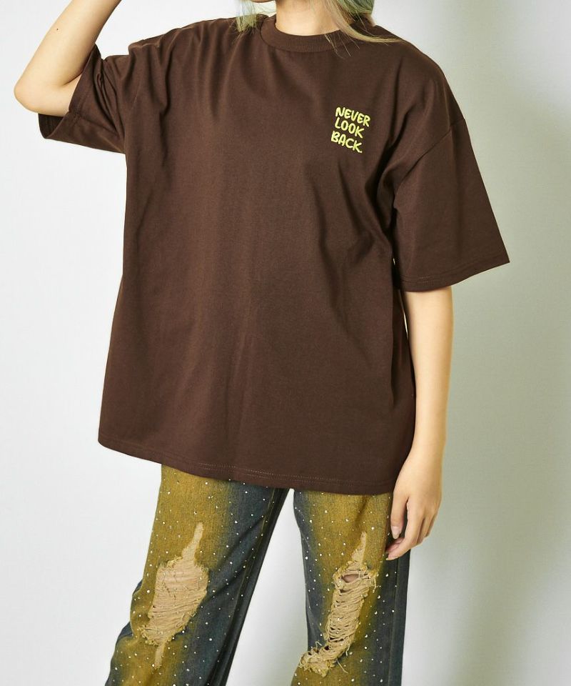 【EVISU】ゴッドヘッド刺繍 家紋プリント Tシャツ コットン ラインストーンロゴと仏頭プリント リラックスフィット Tシャツ