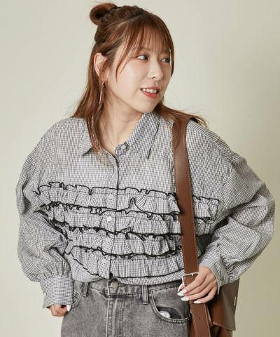 ∵⃝♡ ℳ.。おまとめ8点GORGEショート丈トップス他‥　ブラック ショート丈スタジャン[品番：GORW0008405]｜GORGE （ゴージ）の