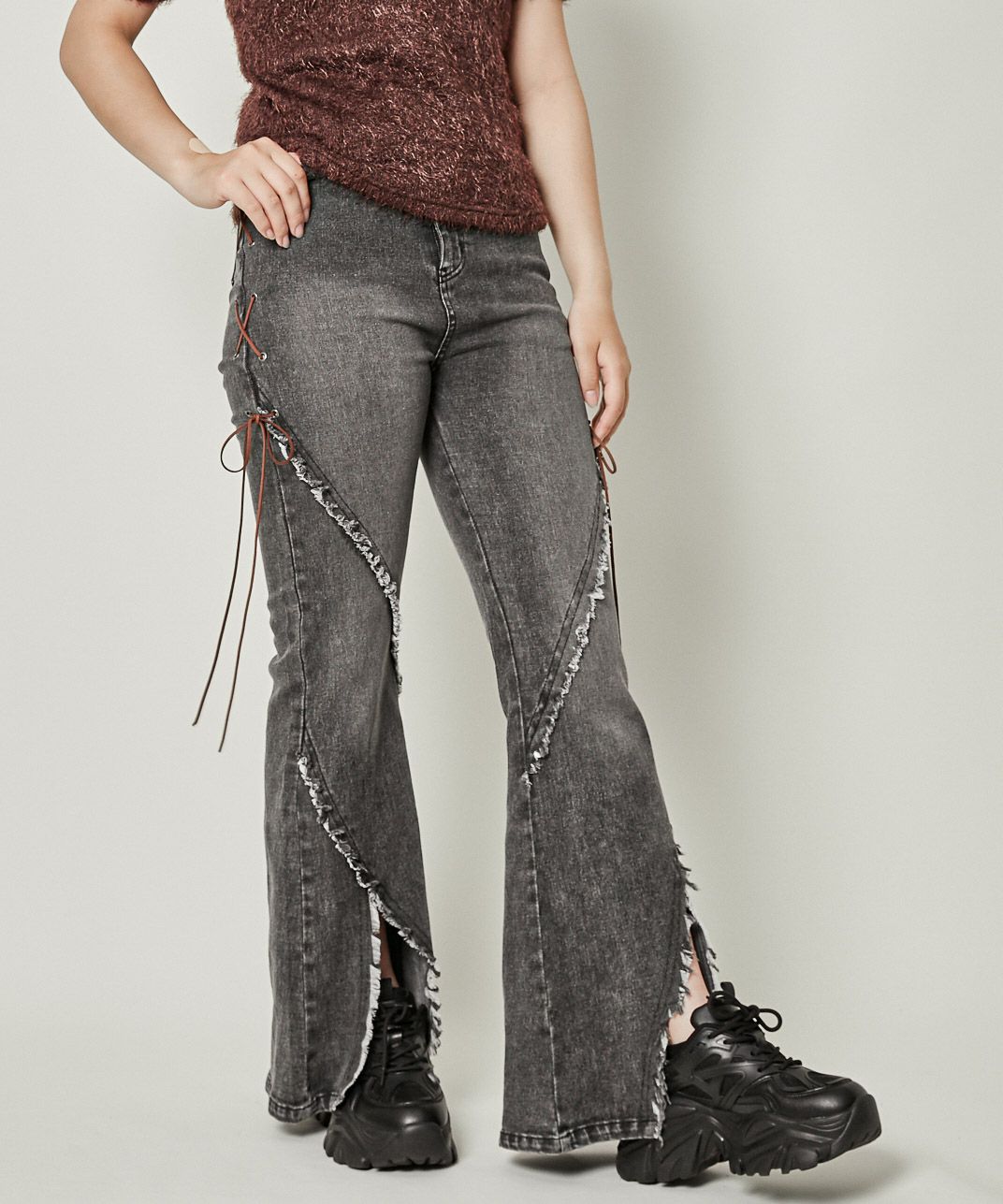 AMERI HEART PATCH DAMAGE DENIM PANTS 24 Ameri♡ HEART PATCH DAMAGE  