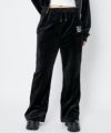 ブラック ベロア フレアパンツ 星刺繍 40%OFF】velour embroidery pants～ﾍﾞﾛｱｴﾝﾌﾞﾛｲﾀﾞﾘｰﾊﾟﾝﾂ | flower
