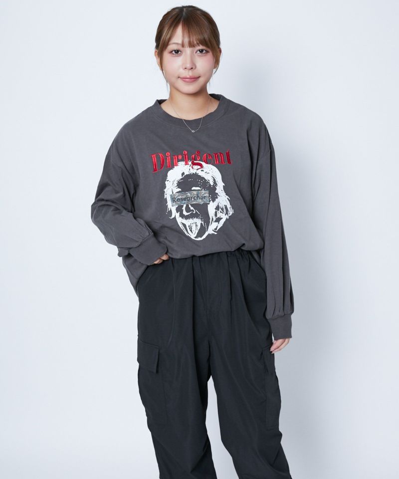 グラフィックプリント》ユニセックス 長袖Tシャツ ロンT ストリート