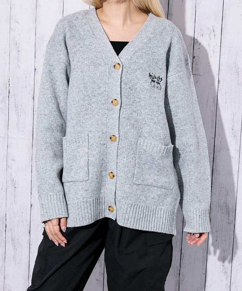 希少色【美品】ヴィヴィアン フーデッドウールロングカーディガン オーブ刺繍 羽織 希少色【美品】ヴィヴィアン フーデッドウールロングカーディガン