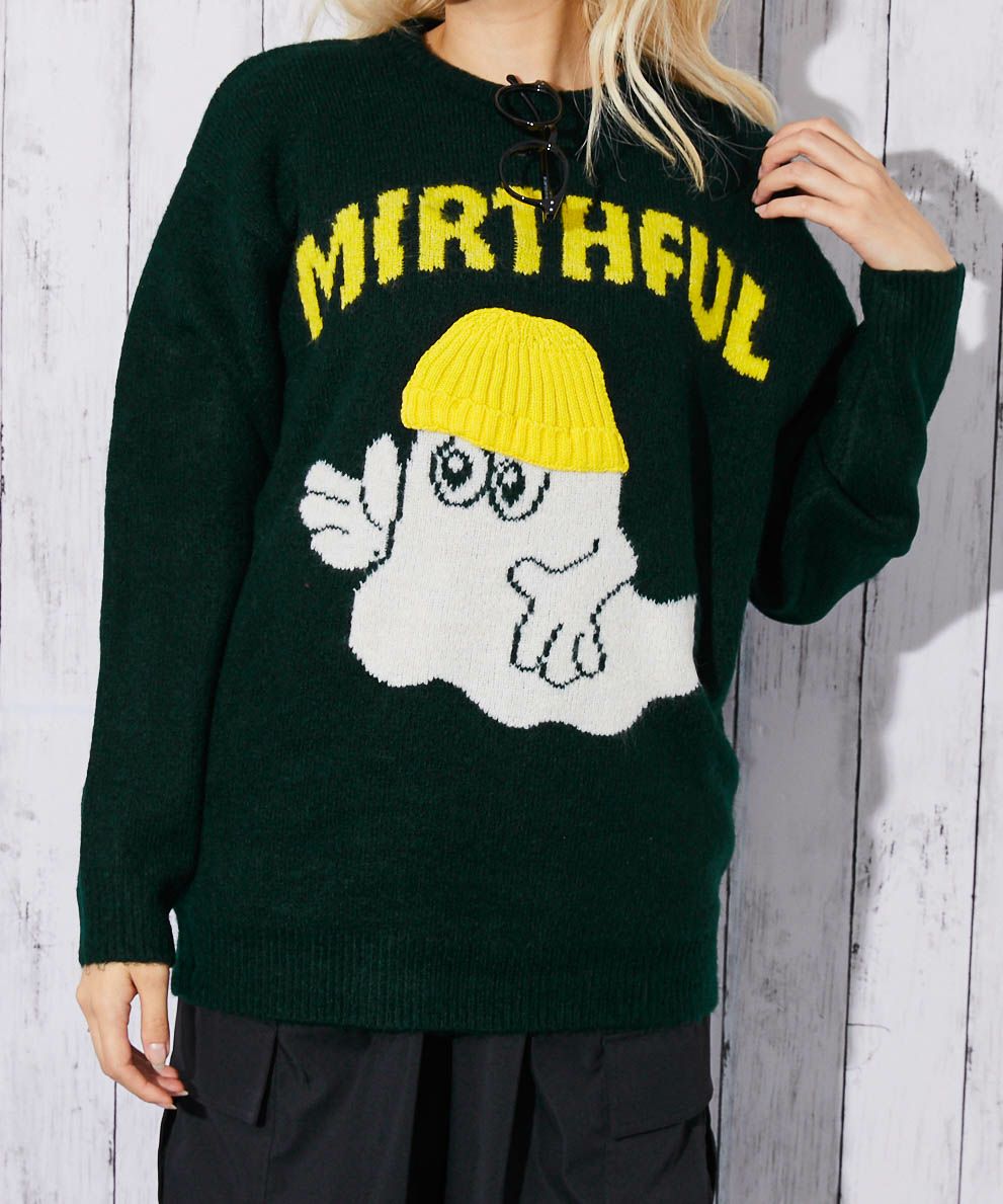 遊びゴコロ×ゆるダボ感》レディース ビッグシルエット ニットプル