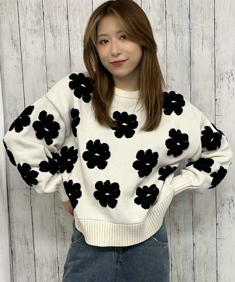 45R パトアシュ 麻100% 立体 3D フラワー モチーフ ジャケット 45R パトアシュ 麻100% 立体 3D フラワー モチーフ ジャケット 45R