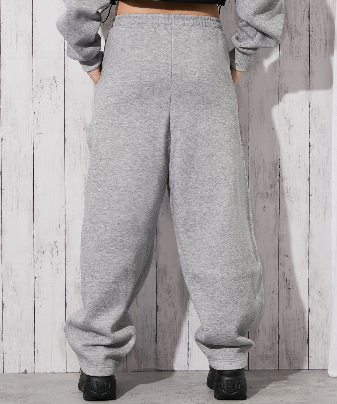 クロスロゴ×リラックスシルエット》裏起毛セットアップ対応