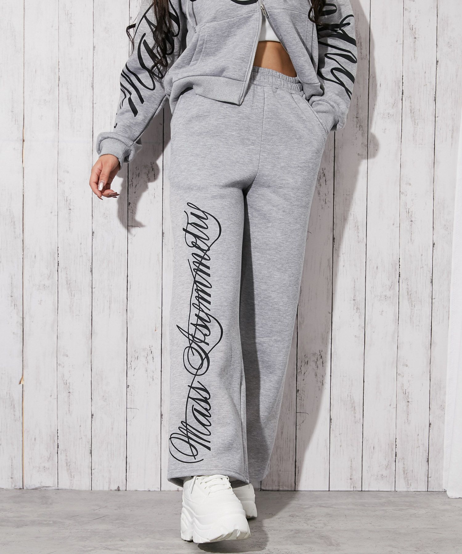 筆記体ロゴ×裏起毛》ストリートムード◎スウェットパンツ | GORGE