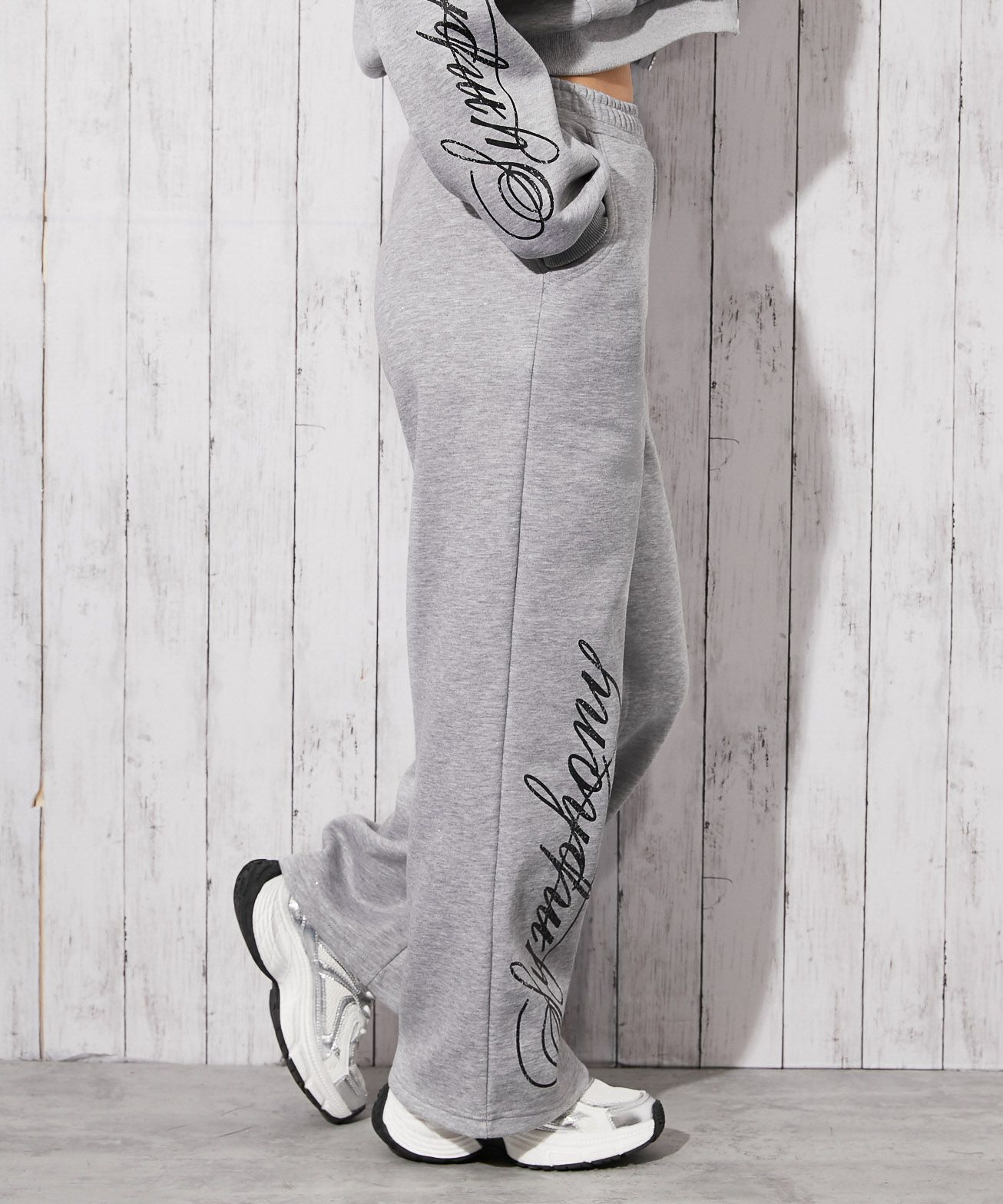 筆記体ロゴ×裏起毛》セットアップ対応◎スウェットパンツ | GORGE