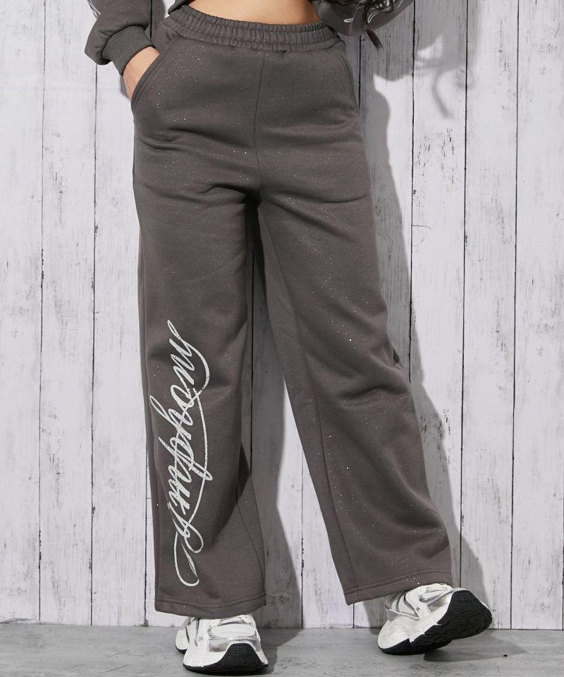 筆記体ロゴ×裏起毛》セットアップ対応◎スウェットパンツ | GORGE
