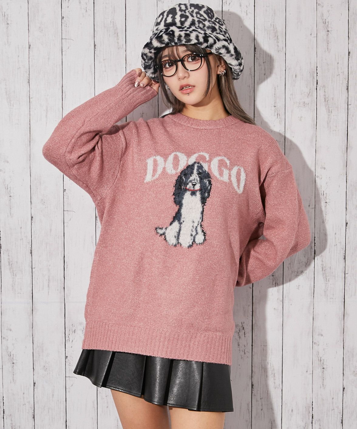 ロゴ×犬モチーフ》ふわふわニットトップス 冬◎ | GORGE