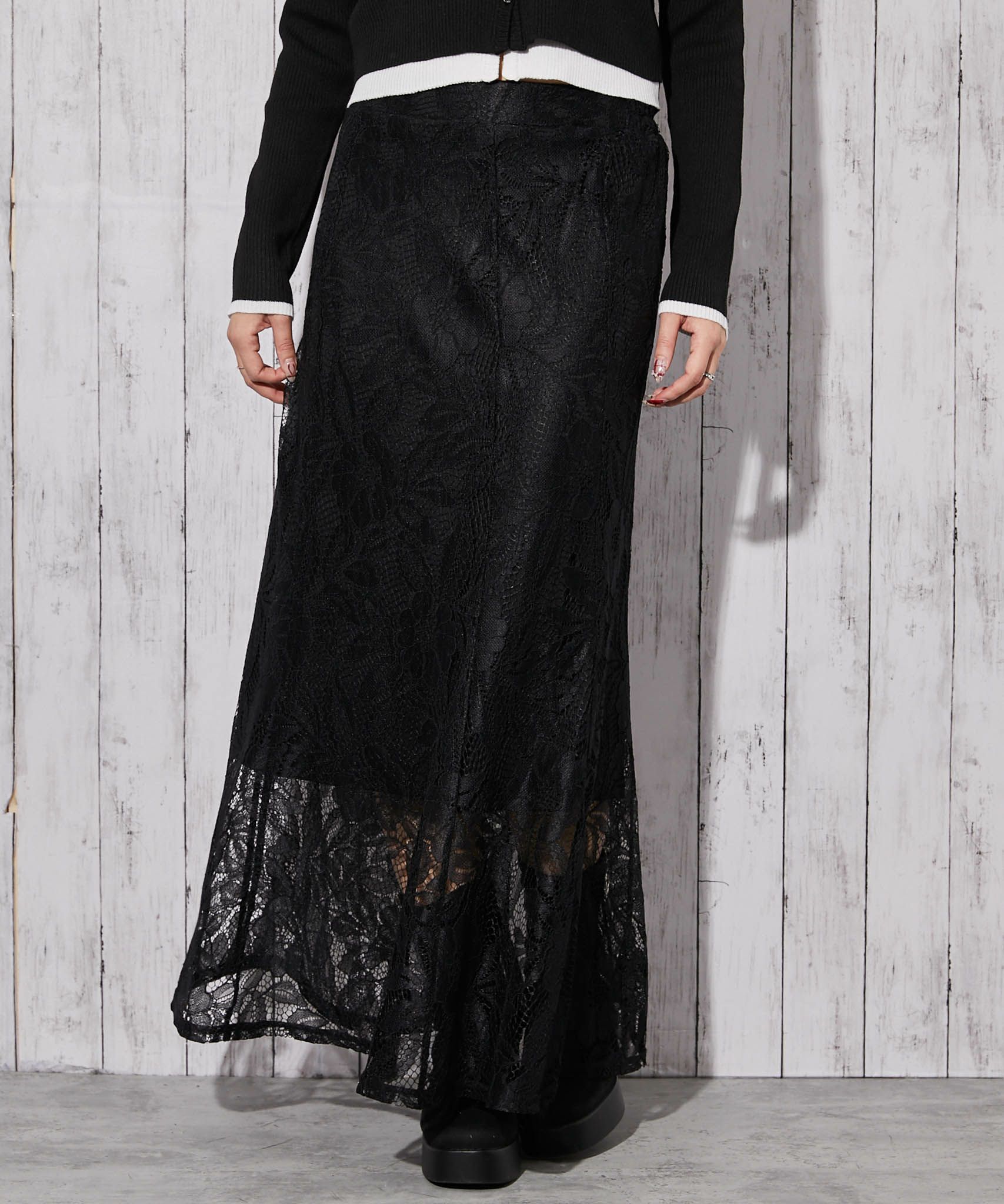総レース×マーメイド》ロングスカート きれいめ フェミニン 春◎ | GORGE
