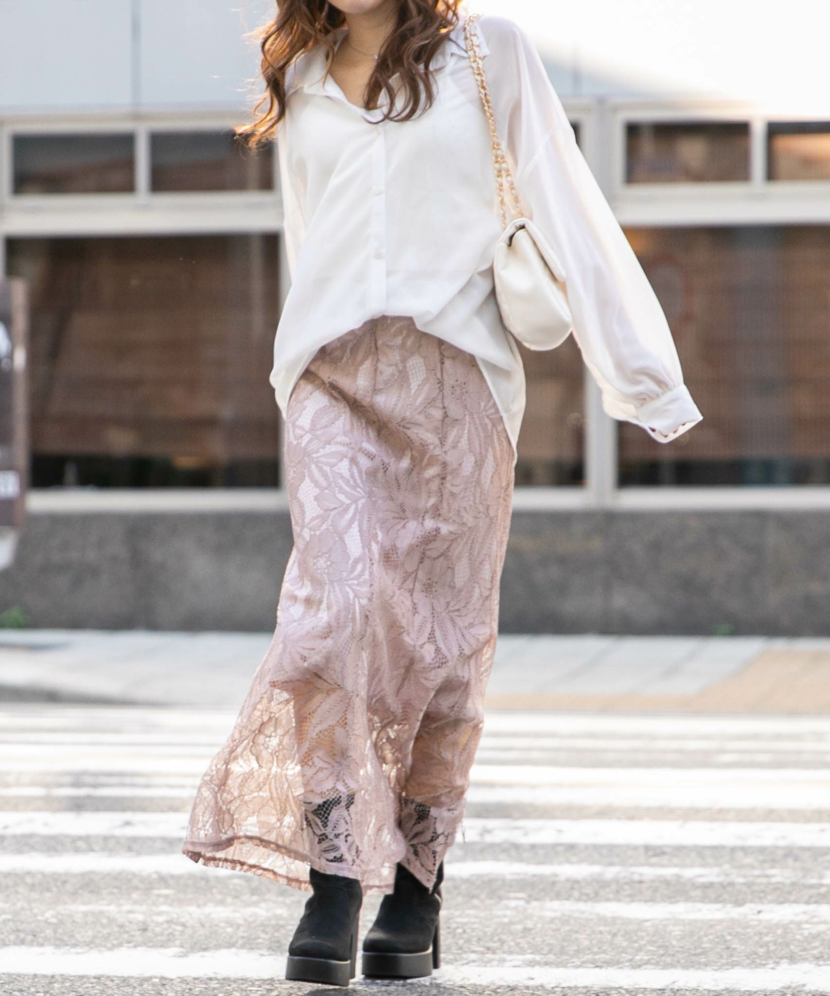 総レース×マーメイド》ロングスカート きれいめ フェミニン 春◎ | GORGE